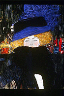 Dame mit Hut und Boa, um 1910 / Bild: APA