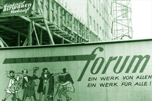 Artikelbild: Werbeplakat des Forum Stadtpark in den 1960ern - Foto: Archiv