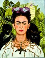 Frida 
Kahlo "Selbstbildnis mit Dornenhalsband" aus dem Jahr 1940. 
Foto: Nickolas Muray Collection/VBK Wien 2010