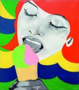 In 
"Ice Cream" von 1964 zeigt die belgische Pop-Art-Künstlerin 
Evelyne Axell die Verflechtung von Sexualität und Sinnlichkeit aus der 
weiblichen Perspektive. Foto: Evelyne Axell/VBK/Paul Louis