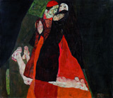 Auch Egon Schieles 
"Kardinal und Nonne" (1912) ist zurzeit in Basel zu sehen. 
Foto: Leopold Museum Wien